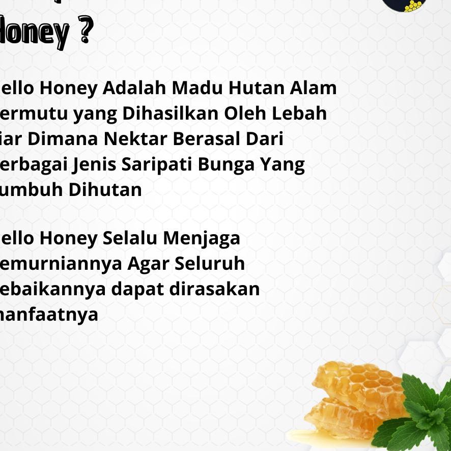 

Bisa COD Madu Asli Murni - Raw Honey 1kg (Manis) Hello honey !!!