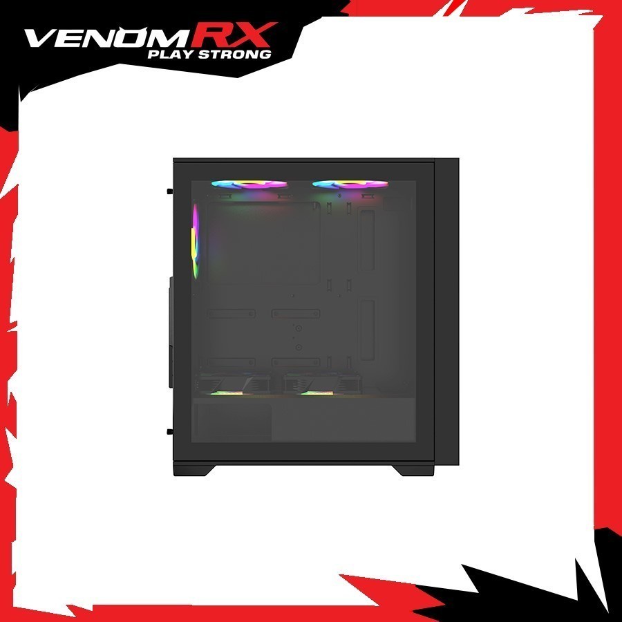 VENOMRX AEGON INCLUDE 4 FAN ARGB - mATX, ATX GAMING CASE