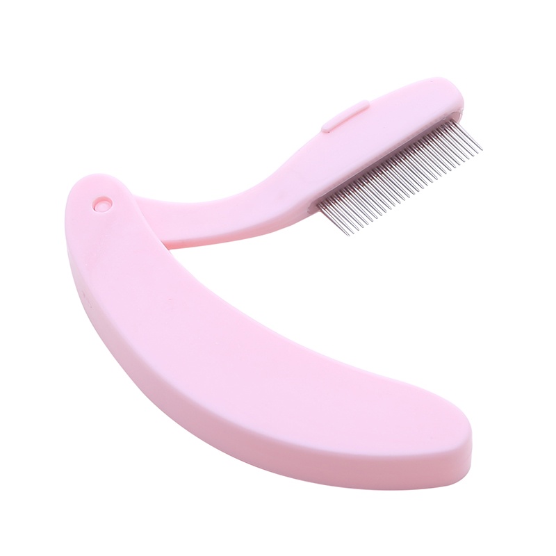 Sisir Bulu Mata Dapat Dilipat Untuk Semua Bulu Mata Dengan Gigi Stainless Steel Eyelash Comb