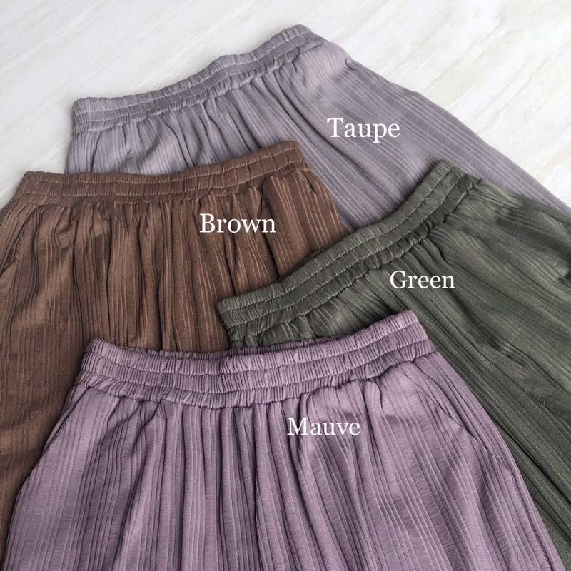 EMILY KNIT CULOTTE / Celana Panjang Kulot Knit Loose Highwaist