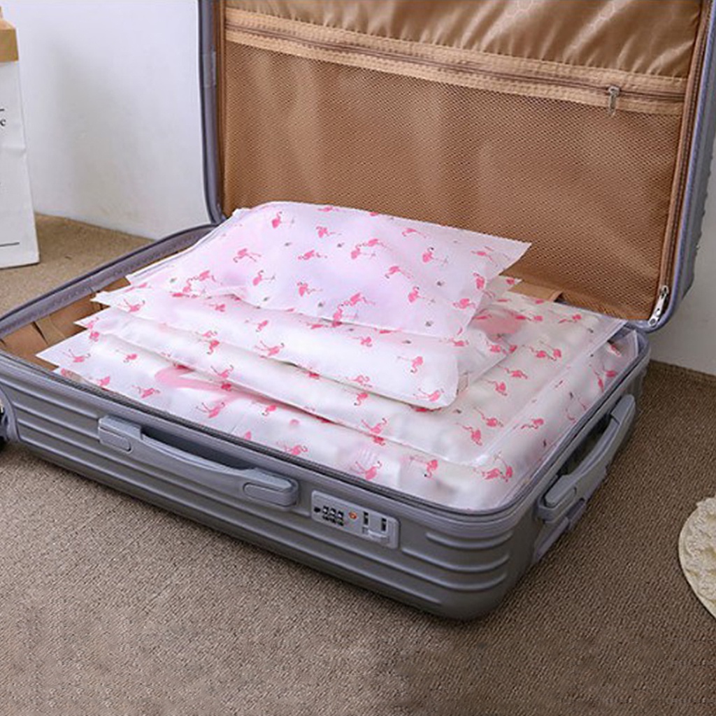 BRGUNIK Zipper Bag Landscape Transparan Doff Organizer Bag Pouch Plastik Penyimpanan / Ziplock Murah Part 2 R852