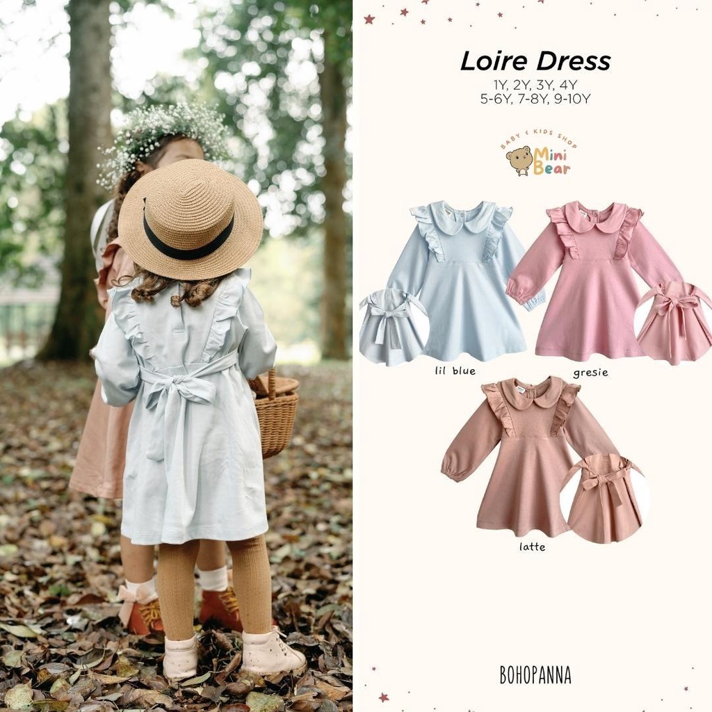 BOHOPANNA - LOIRE DRESS - DRESS ANAK PEREMPUAN