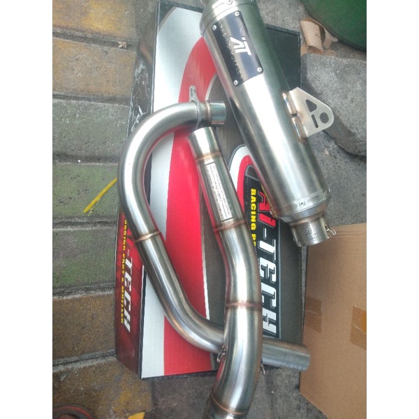 Knalpot Stanless stanlis bulat Pnp Cb Gl Mp original Aitech