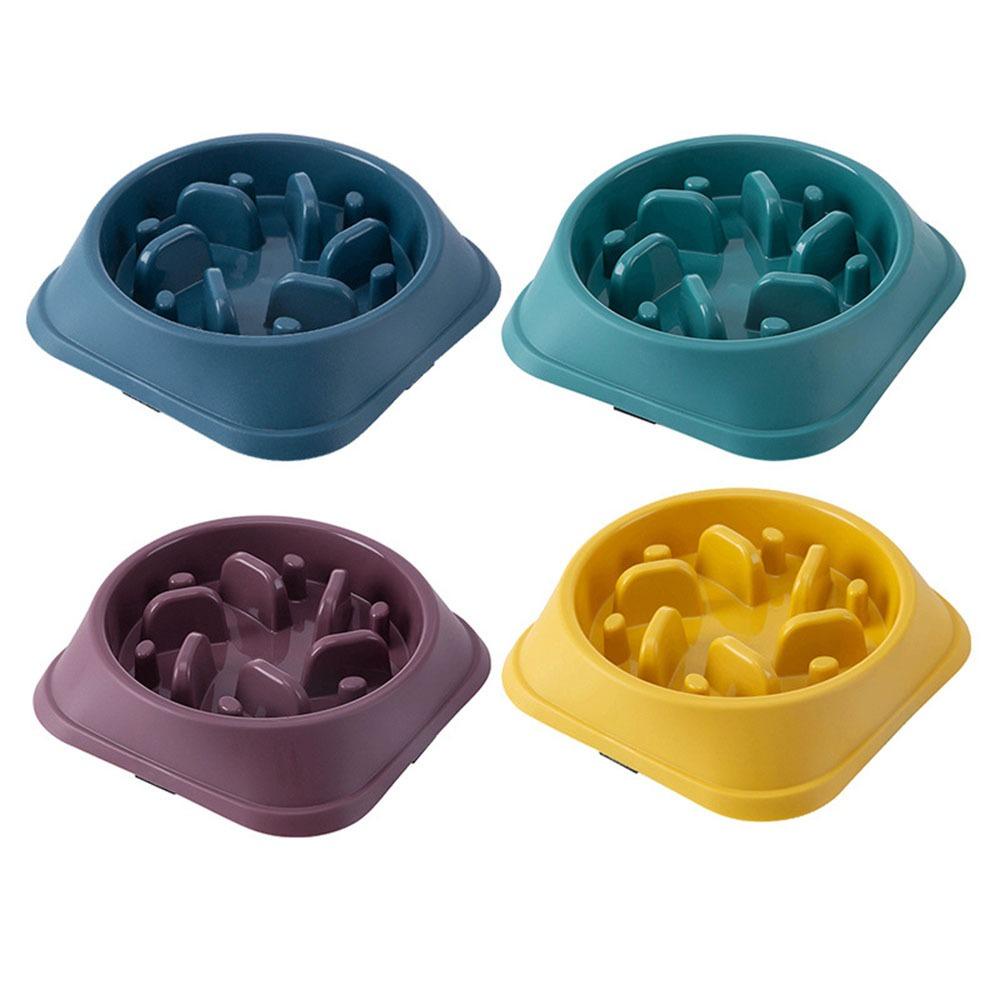 Solighter Slow Food Bowl Anti Mampet Mencegah Obesitas Anjing Kecil Slow Food Feeder