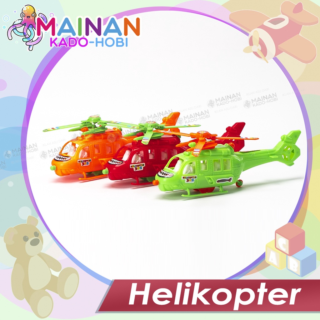 MAINAN ANAK MINIATUR DIECAST MINI HELIKOPTER