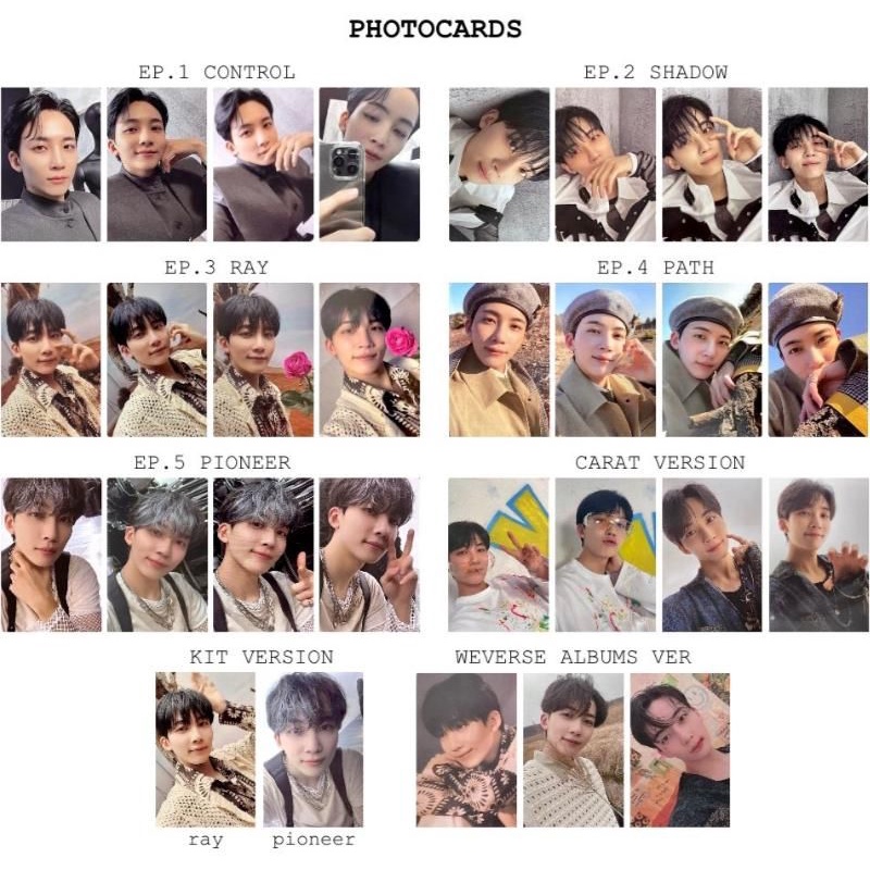 [Photocard] Jeonghan Face The Sun UNOFFICIAL