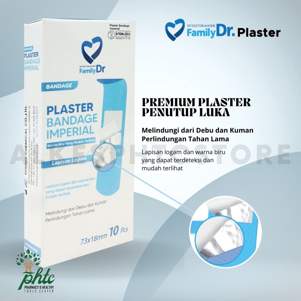 FamilyDR Plaster Bandage 73mm x 18mm isi 10 l Plester Penutup Luka Family Dr