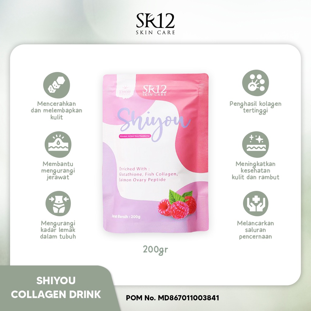 Jual Shiyou Collagen Drink SR12 200gr 100gr Minuman Kolagen Drink