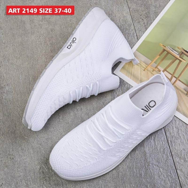 OLIVIA Sepatu Rajut Slip On Wanita Import