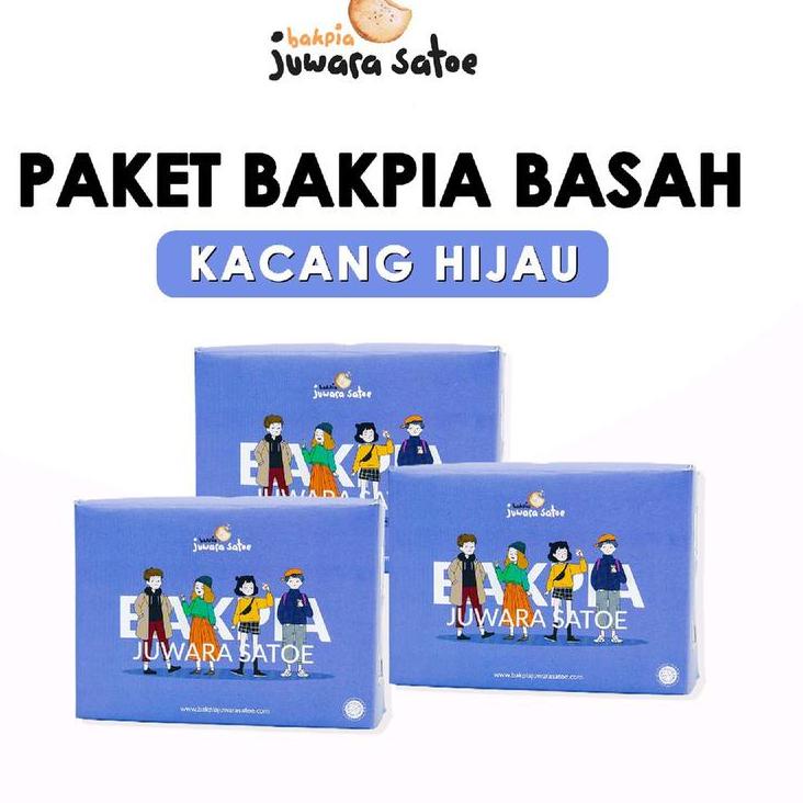 

4.4 STOK READY [ 3 BOX ] PAKET BAKPIA BASAH KACANG HIJAU - BAKPIA JUWARA SATOE