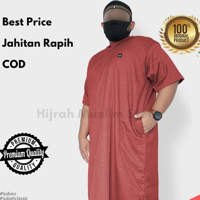Murah  Baju Gamis Jubah Pria Al Haramain 4Xl, 5Xl Big Size Jumbo Pria