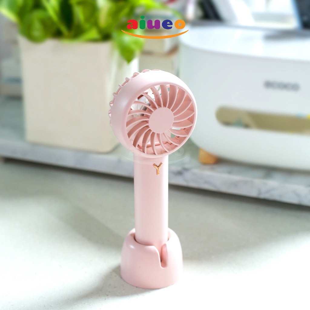 Kipas Angin Mini Portable Konser Travel Genggam Lipat Mini Fan Dengan Dudukan