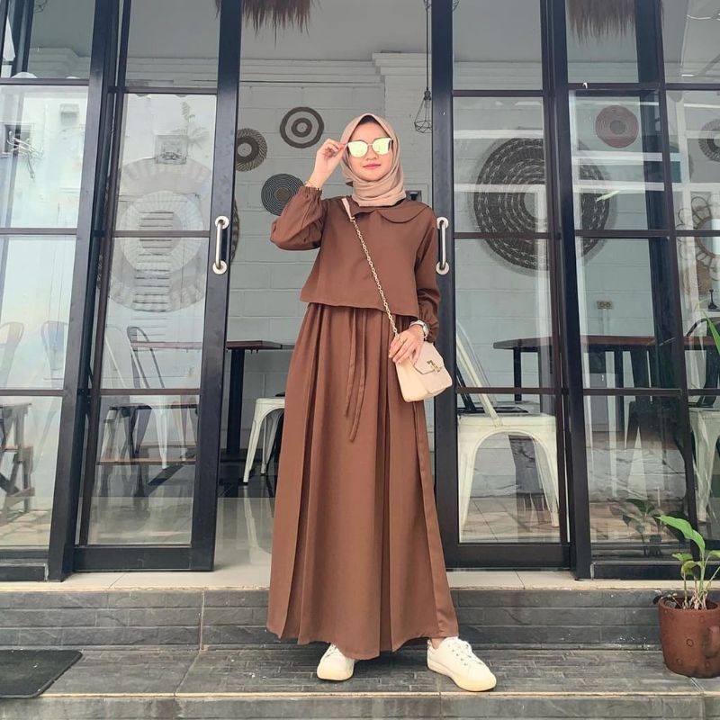 Terbaru Gamis busui Cringkel premium Noreen Gamis Perempuan Remaja Dewasa Maxi Busui Sabina Midi Dress airflow S M L XL Termurah Fashion Muslim Baju Lebaran 2024