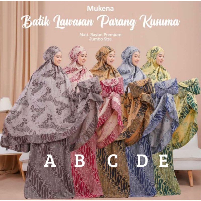 Mukena batik jumbo terbaru, mukena batik pekalongan