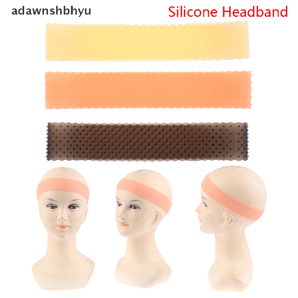 Adawnshbhyu Bando Elastis Silikon Headwraps Untuk Memakai Wig Salon Hair Band Wig Grip Holder ID