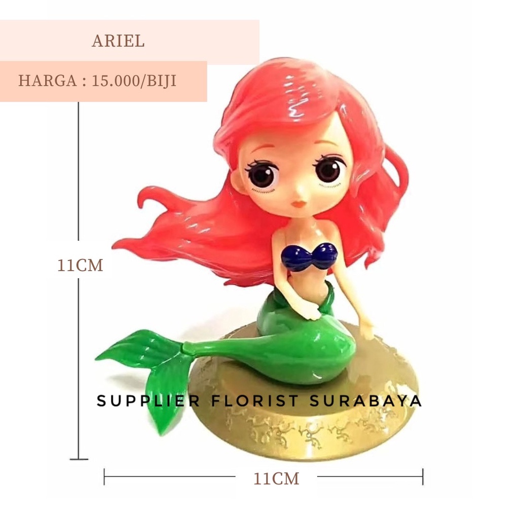 MINIATUR DISNEY PRINCESS HIASAN KUE TART CAKE TOPPER DEKORASI KUE ULANG TAHUN ACTION FIGURE DISNEY SERIES ANAK FIGUR PRINCESS ARIEL ELSA ANNA BELLE SNOWWHITE