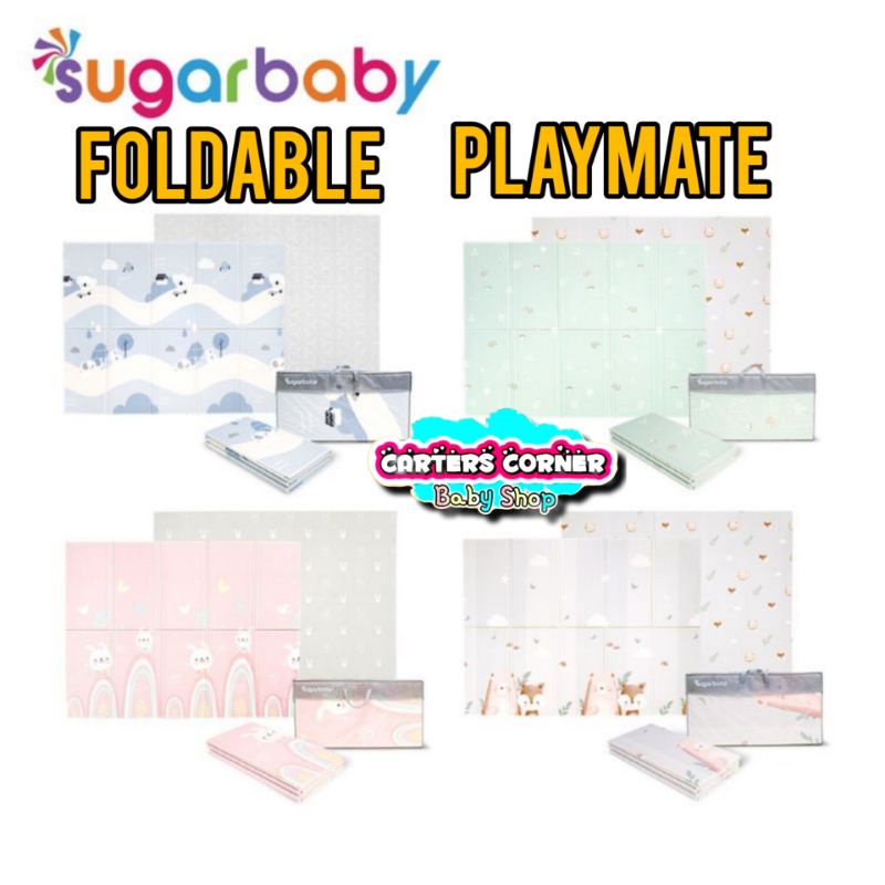 SUGAR BABY FOLDABLE PLAYMAT MURAH (NATURE SERIES) / PLAYMAT LIPAT ANAK / KARPET LIPAT ANAK PLAYMATE LIPAT BAYI KARPET BAYI MATRAS BAYI FOAM LIPAT