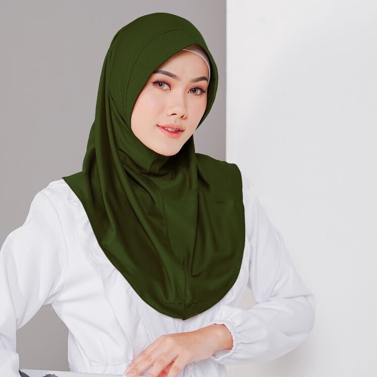 Jual Hijab - Nazwa Sport Jersey  Kerudung instan - Jilbab Murah Hijab Instan Nazwa Sport Bahan Jersey