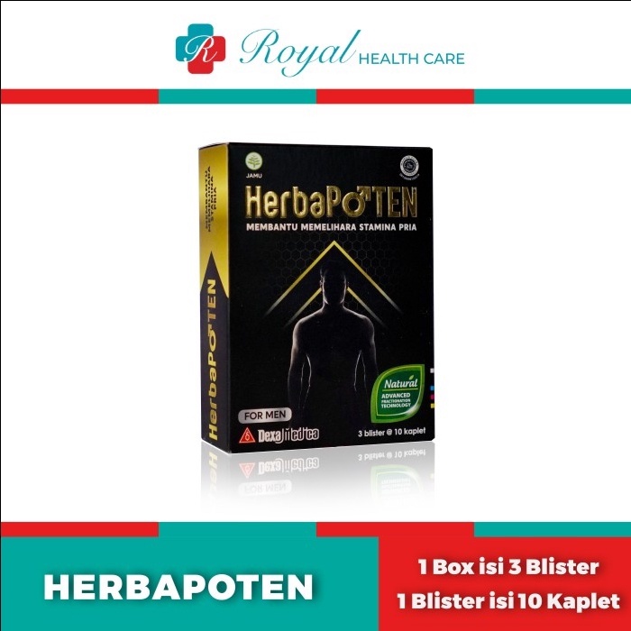 HERBAPOTEN STRIP 10 Tablet Suplemen Stamina Untuk Vitalitas Pria