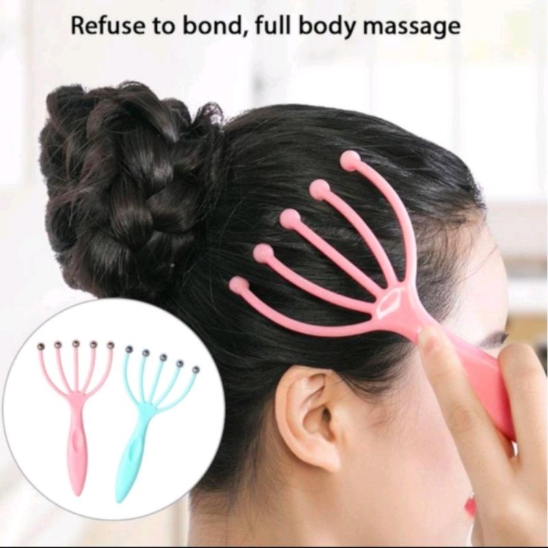 Alat pijat Reflexi kepala 12 titik akupuntur head massager