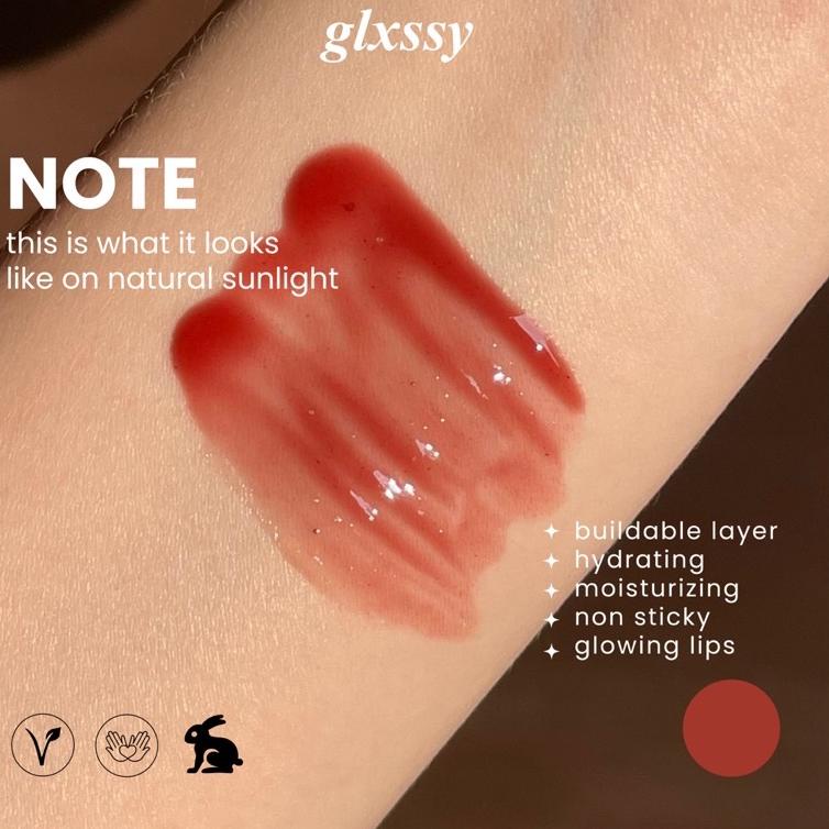 Free Ongkir [BUY 1 GET 1] Cherry Red Tinted Lip Gloss GLXSSY .,..,.,.,.