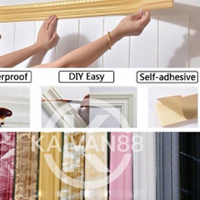 Terbaik List Wallpaper Foam 230x8cm Tebal 5mm