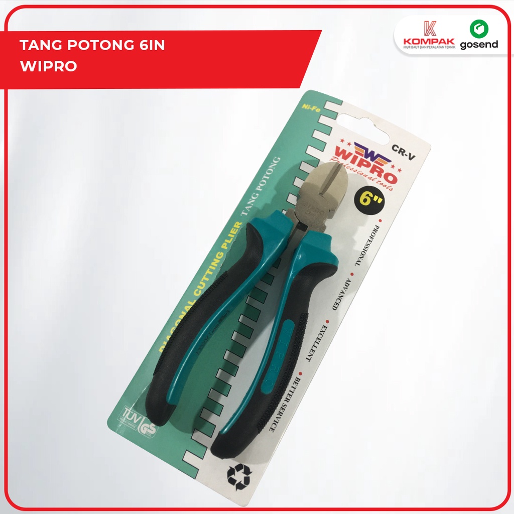 Tang potong WIPRO 6" WIPRO Tang Potong Wipro 6" Diagonal Cutting Plier Wipro