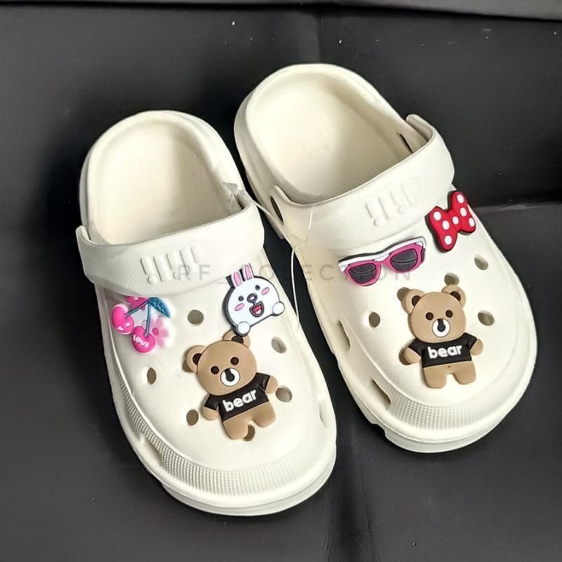 Sandal Baim Fuji Anak Perempuan Sandal Karet Anak Cewek Terbaru Sendal Crocs Kekinian Viral