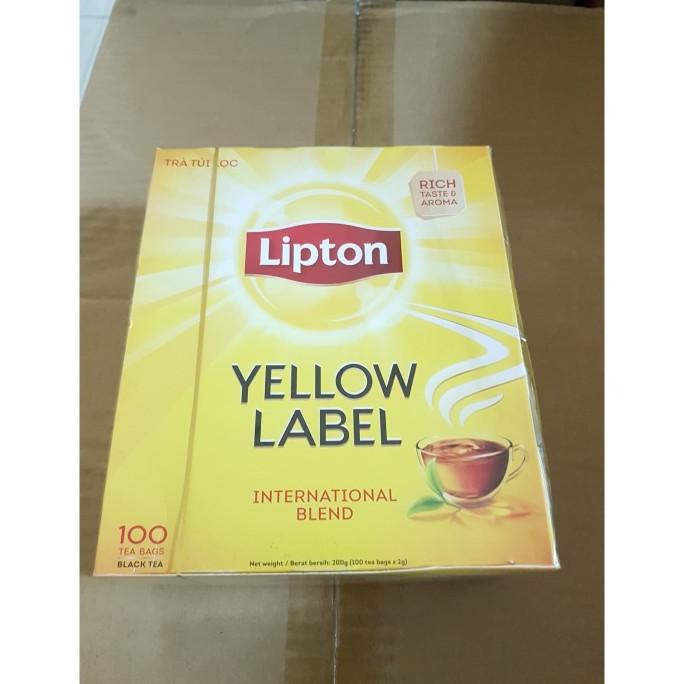 Jual Lipton Yellow Label Tea Teh Non Envelop / Unenvelop isi 100 sheet ...