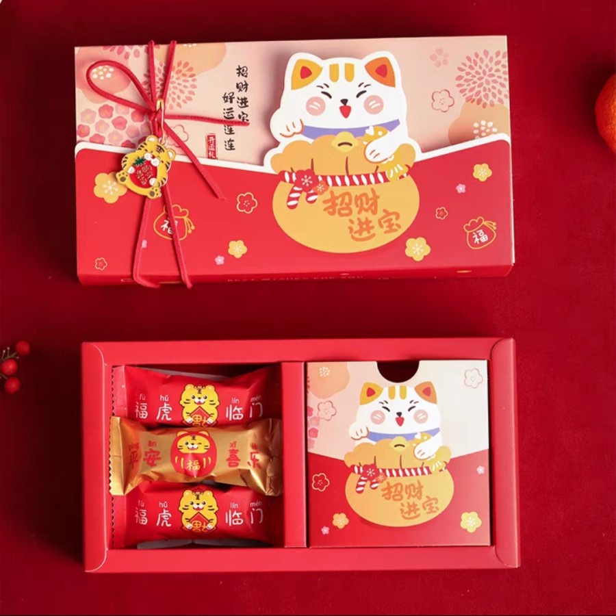 

5set Kotak Imlek Box Dus Sincia Cookies Nastar Kue Kering Snack Hampers