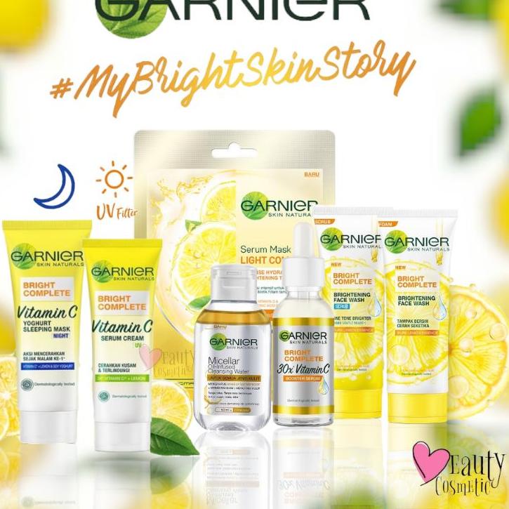 Cuci Gudang--[PROMO] Garnier Paket Lengkap Size Kecil || Paket Garnier Bright Complete Lengkap Size 