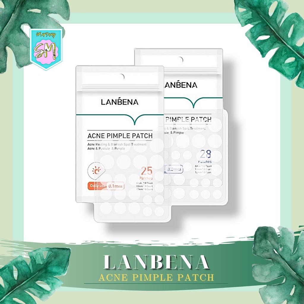 LANBENA Acne Pimple Patch | Stiker Obat Jerawat | Day 25 Patches | Night 28 Patches | Mengempeskan Menghilangkan Jerawat | Pagi Siang Malam Sticker