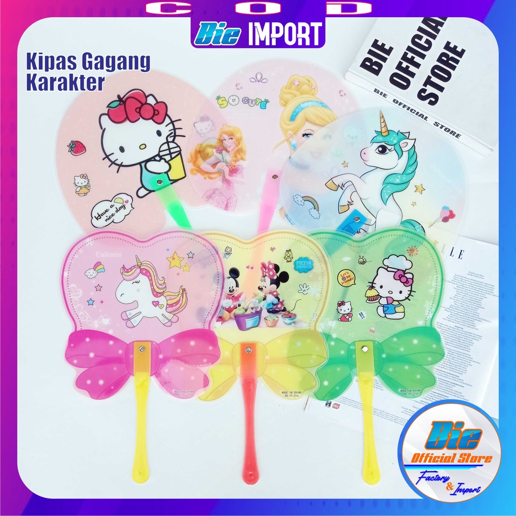 Kipas Tangan Karakter Cute Impor Best Seller