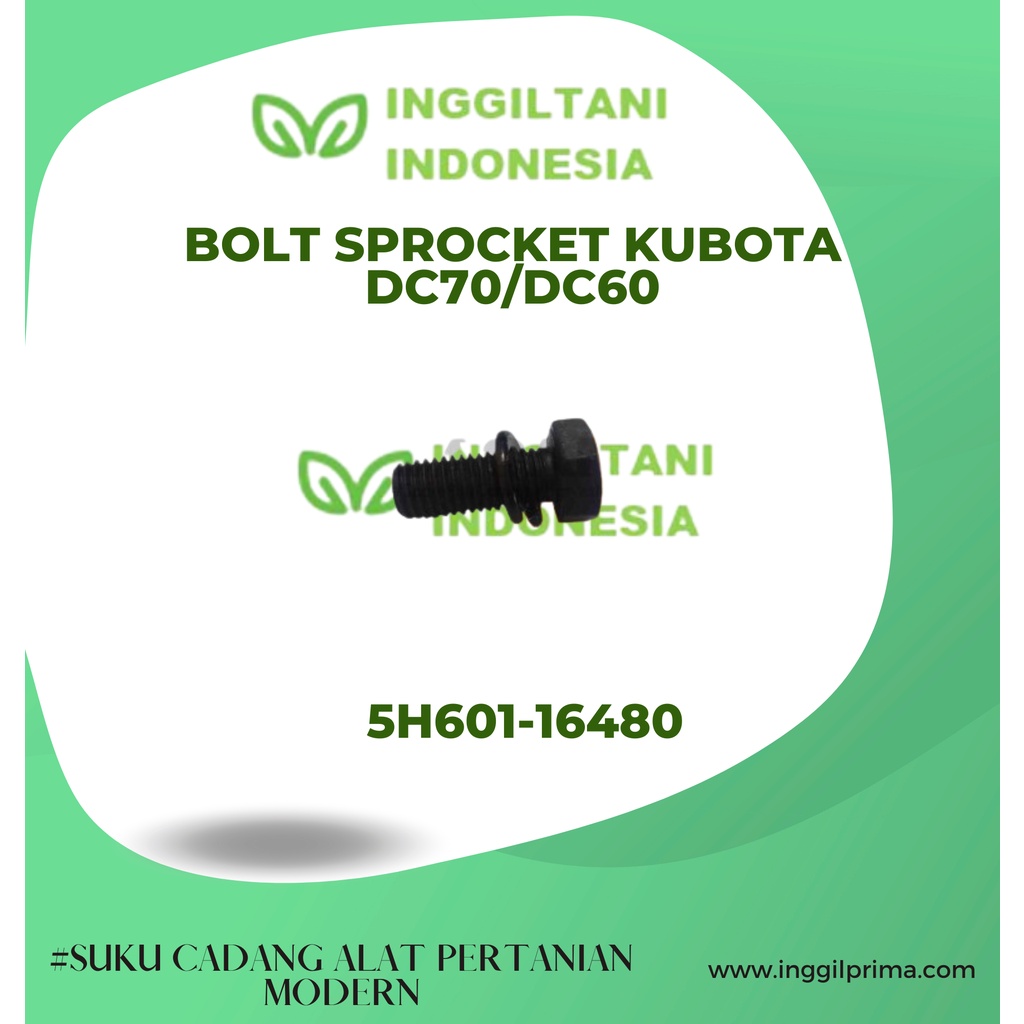 BOLT SPROCKET 5H601-16480 DC 60/70 KUBOTA for COMBINE HARVESTER
