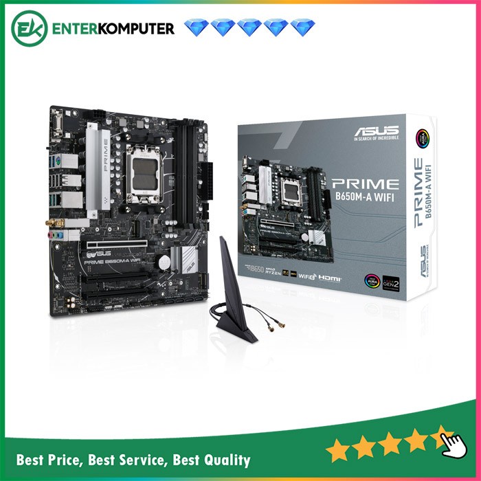 Asus PRIME B650M-A WIFI (AM5, AMD B650, DDR5, USB3.2 Type-C, SATA3)