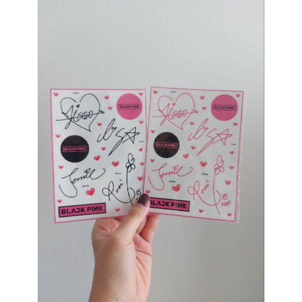 SIGN / STIKER TANDA TANGAN MEMBER BLACKPINK