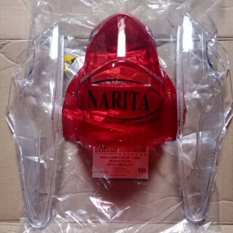 Mika Mica Kaca Lampu Stop Rem Belakang Merah Putih Revo Absolute Absolut Revo Fit 110 Lama Karbu Kar