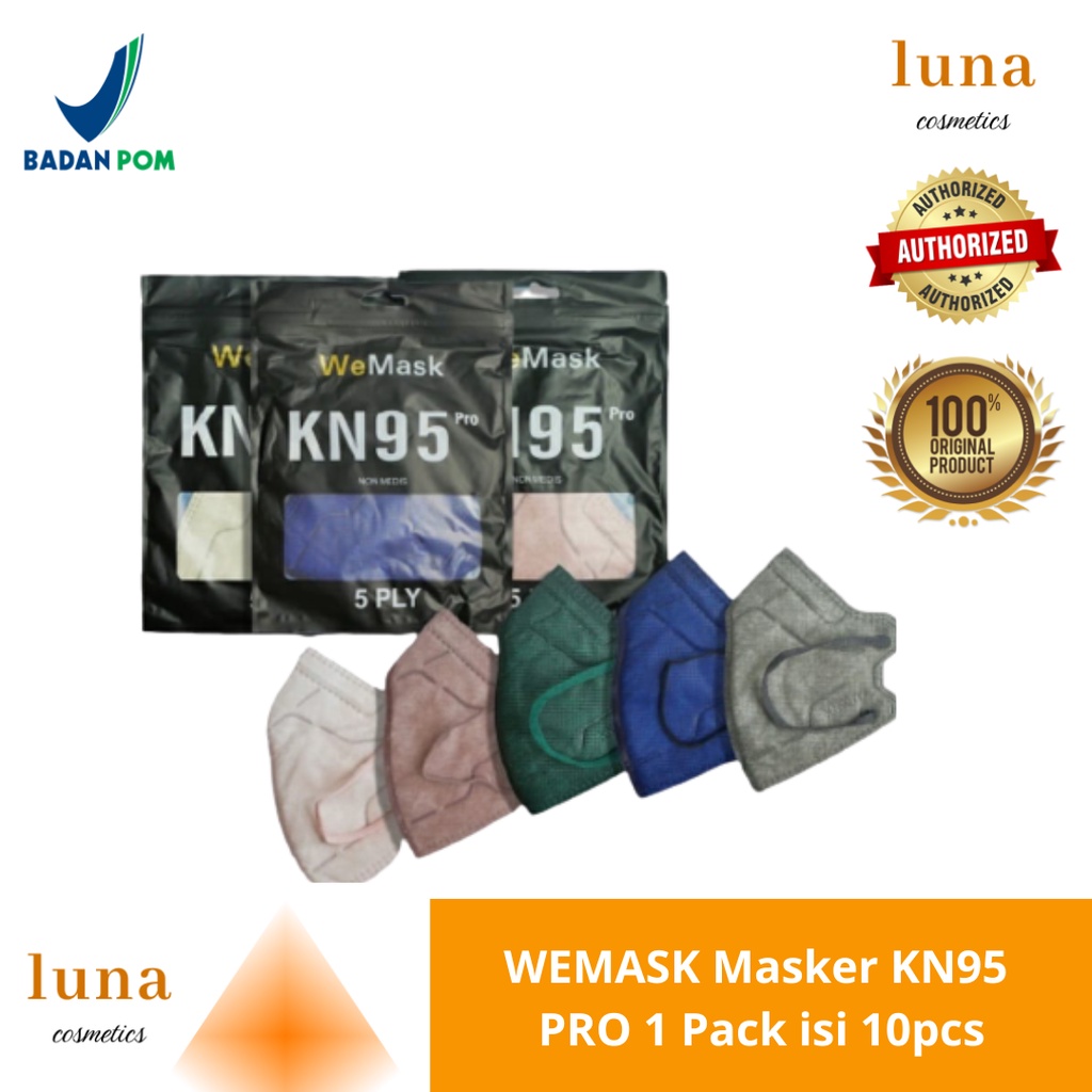 WEMASK Masker KN95 PRO 1 Pack isi 10pcs