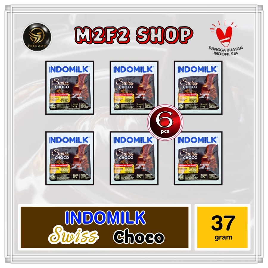

Indomilk Swiss Choco Susu Kental Manis Cokelat Sachet - 37 gr (Kemasan Renceng)