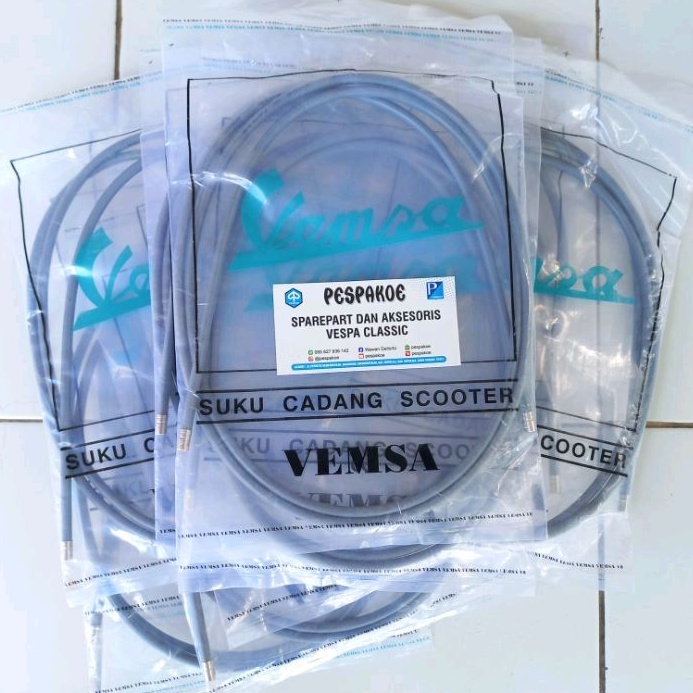 selongsong sarung kabel luar tali kopling gas presneling rem depan vespa super sprint px ps pxe stra