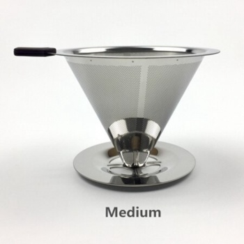 

Dijual Filter Penyaring Kopi V60 Cone Double Layer Medium - F-401T - Silver Murah