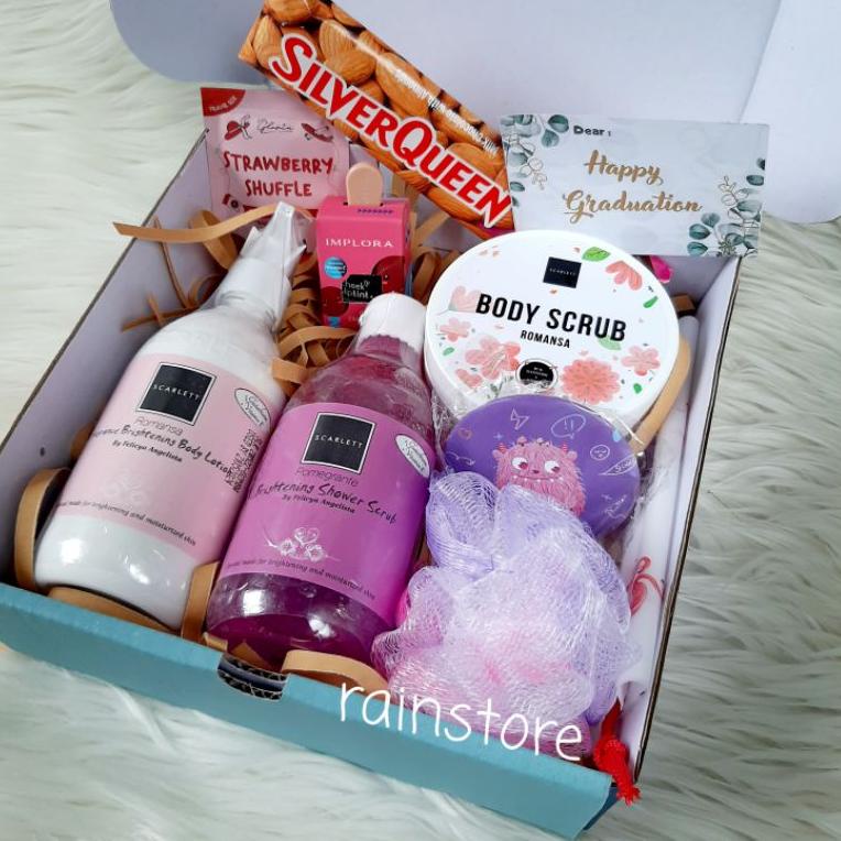 

([Product][L27H]❤) HAMPERS GIFT BOX SCARLETT/HAMPERS BIRTHDAY/WEDDING/GRADUATION(BEBAS REQ VARIAN TULIS DINOTE) top produk