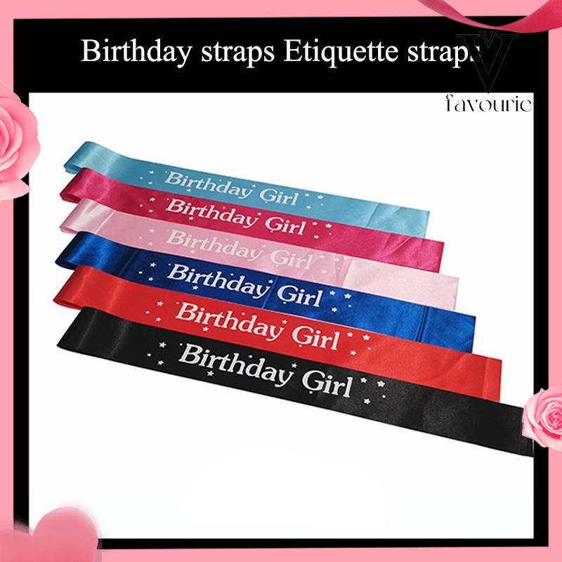 CODSelempang Sash Birthday Girl Selempang Ulang Tahun Birthday Sash Birthday Queen Princess-FA