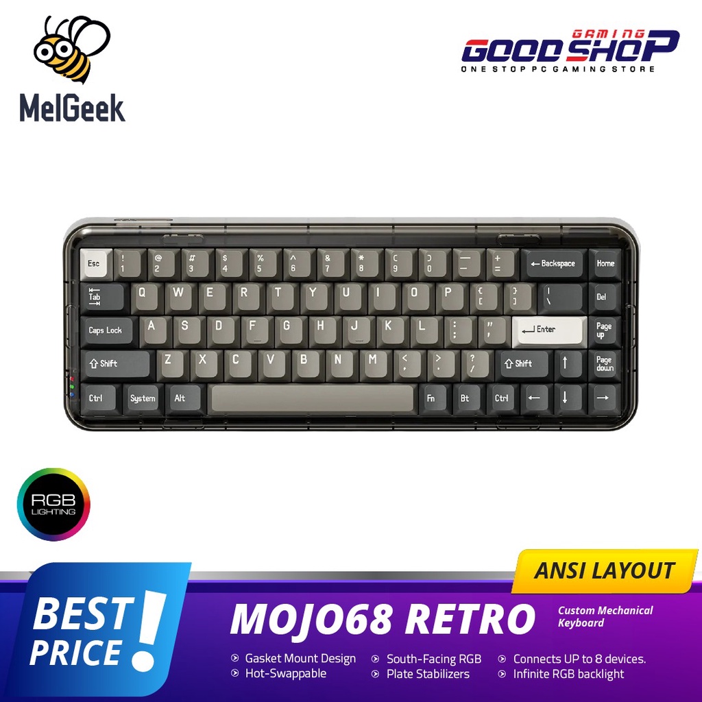 Melgeek Mojo68 Retro - Mechanical Keyboard