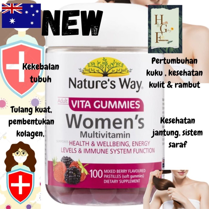Nature's way Adult vita gummies Women's Multivitamin 100 soft gummies