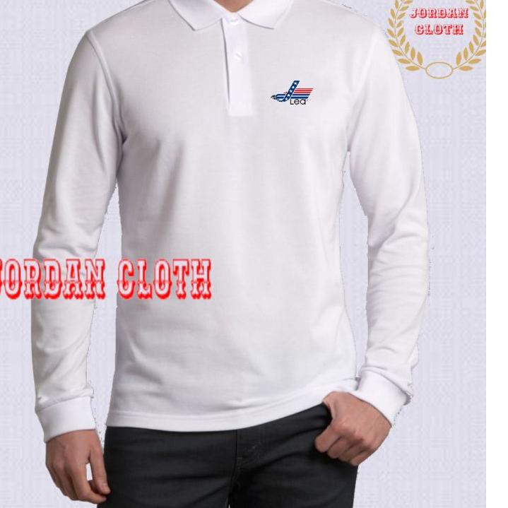 Booming Polo shirt - Tshirt - Kaos Kerah Lengan Panjang Lea