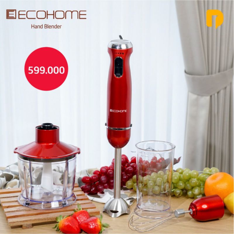 ECOHOME HAND BLENDER RED