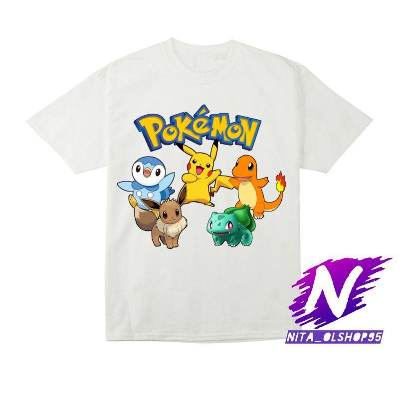 baju anak kaos anak pokemon lucu