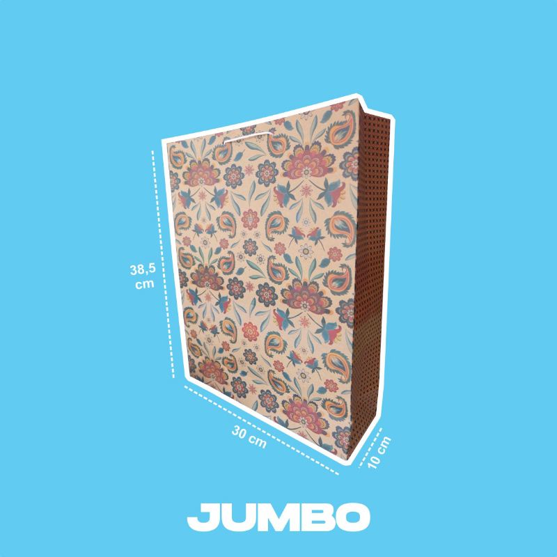 

PAPERBAG COKLAT PAPERBAG BATIK BUNGA UKURAN JUMBO