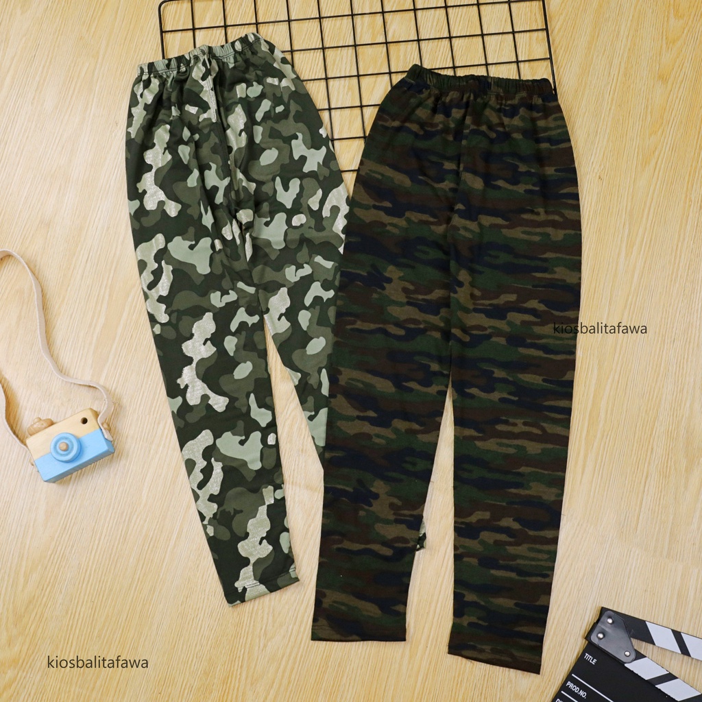 ARMY Pants uk 8-10 Tahun / Celana Leging Panjang ABRI Anak Laki Perempuan Bawahan Legging Adem Murah